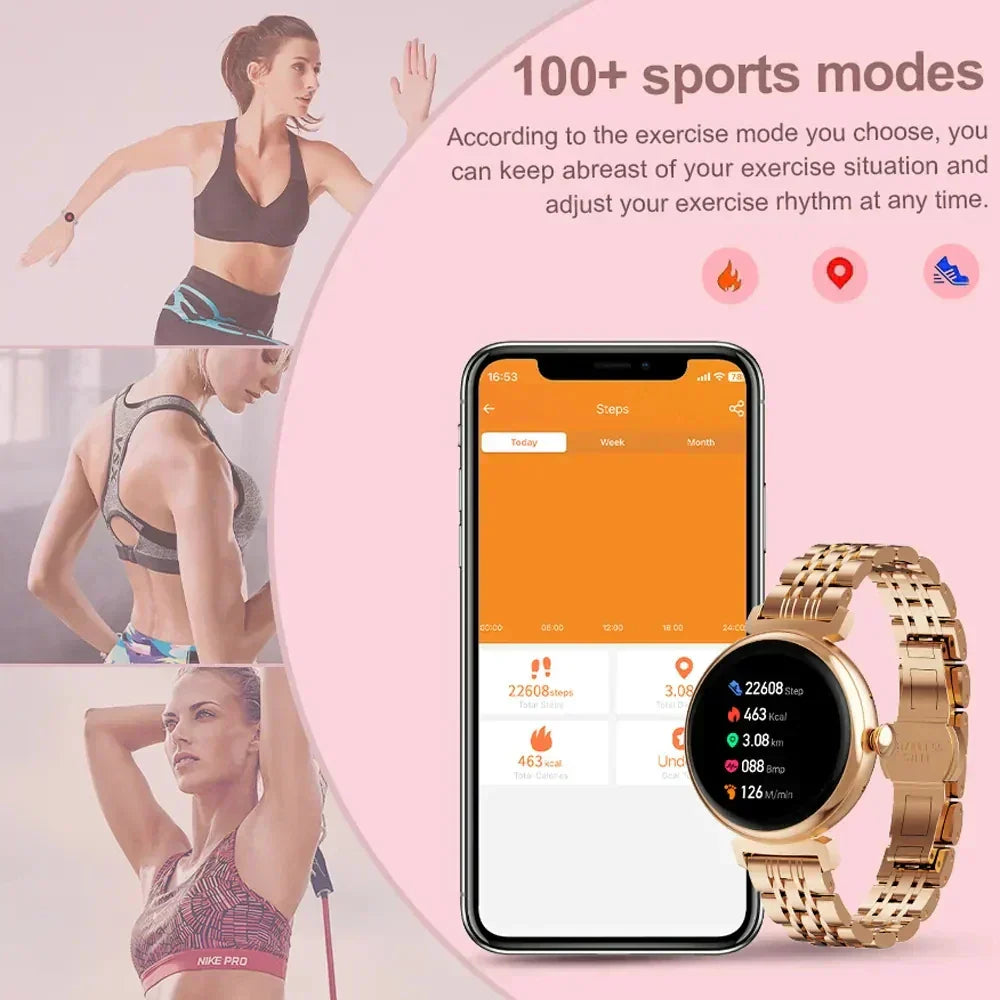 1.04 inch AMOLED Screen Fashion Ladies Smart Watch Screen